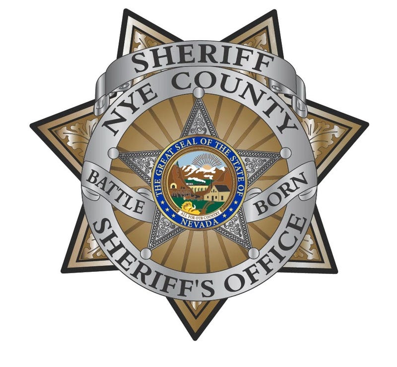A Nye County Sheriff's Office badge