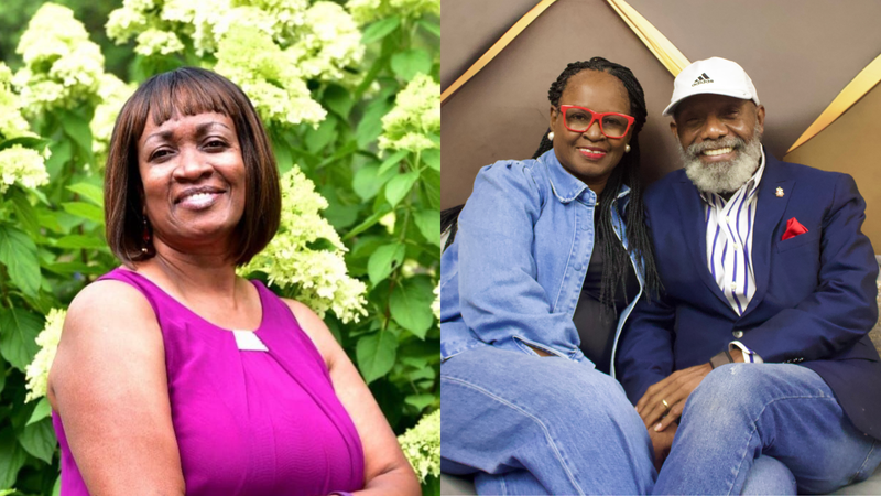 (L To R) "Accredited Financial Counselor® and host of the Dr. Sev Talks Money podcast" Dr. Severine Bryan "Let's Talk About it with the turner's" Host The Turner's