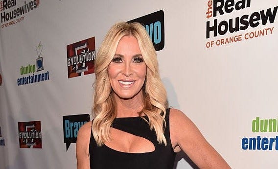 TV personality Lauri Peterson attends the premiere party for Bravo's "The Real Housewives of Orange County" 10-year celebration at Boulevard3 on June 16, 2016 in Hollywood, California. An O.C. judge issued a warrant for Peterson's son on Friday after he failed to appear in court on drug charges.