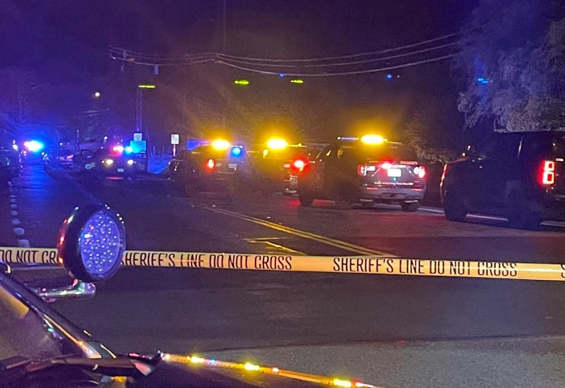 Scene from Cook's Corner shooting