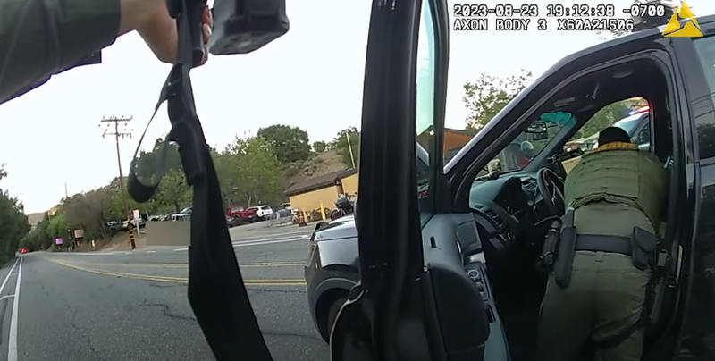 The Orange County Sheriff's Department released video Friday of the response to the mass shooting at Cook's Corner bar in Trabuco Canyon, where a gunman killed three people and injured six others before being fatally shot by deputies.
