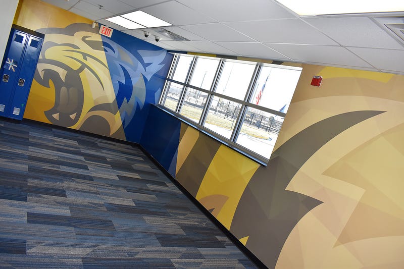 Oxford High School Wildcat mural