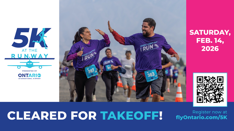 Weekend Code Words: ONT's 5K at the Runway Package!