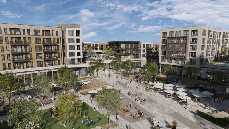 renderings for shopping center
