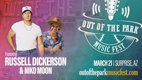 Out of the Park Music Fest featuring Russell Dickerson & Niko Moon!