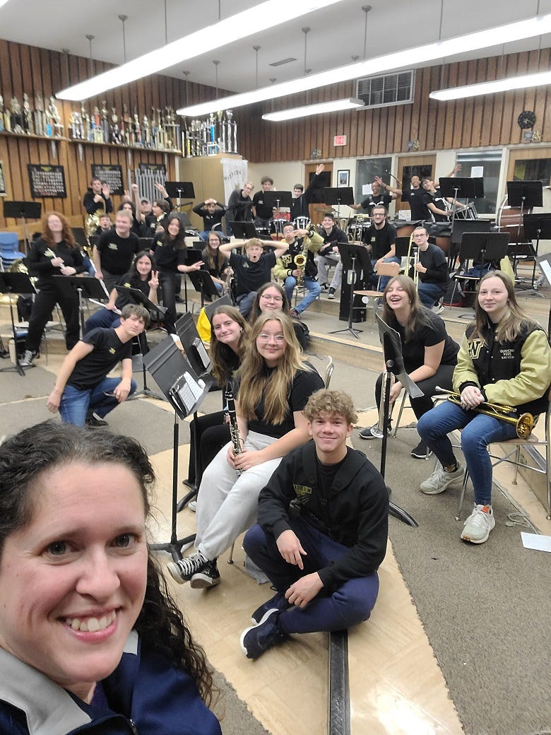 Elaine Ort & the marching band
