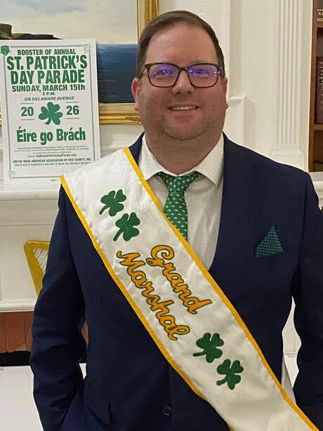 Buffalo St.Patrick's Day Parade Grand Marshal 2026, Daniel O'Sullivan