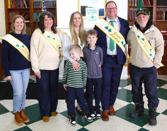 St. Patrick's Day Parade Grand Marshal Daniel O'Sullivan and his Deputy Grand Marshals