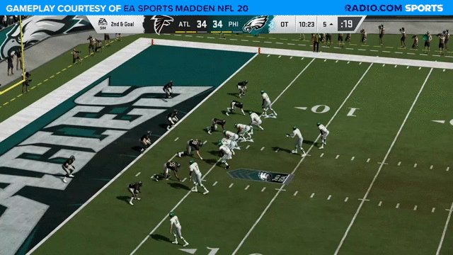 Randall Cunningham puts the Falcons away with a walk-off, five-yard touchdown