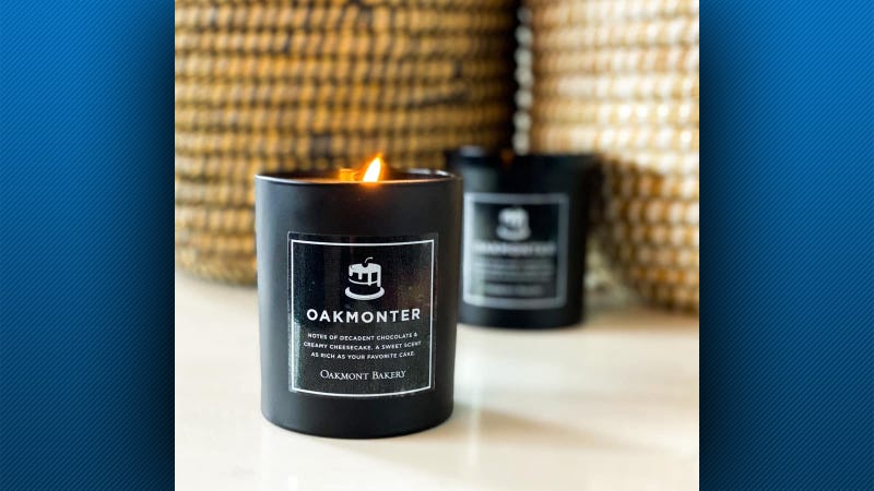 Oakmonter candle from Oakmont Bakery