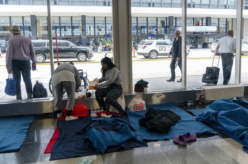 Migrants at O'Hare