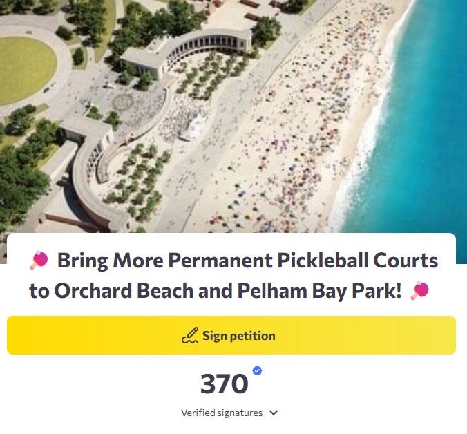 screenshot of petition