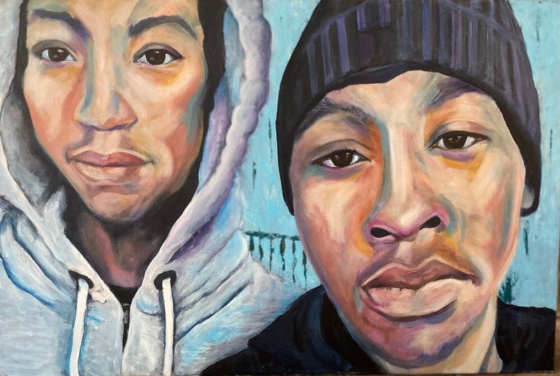 Portrait of Zah’Air Chatmon and Quincy Cook