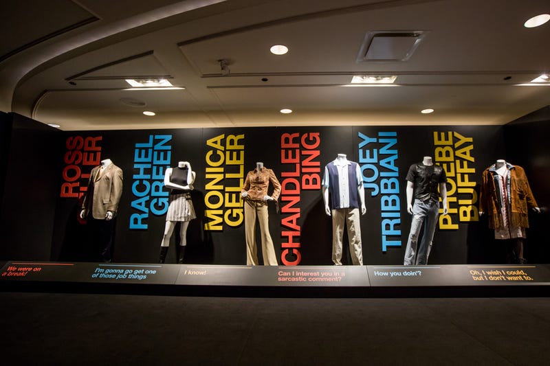Original costumes on display at the Friends Experience