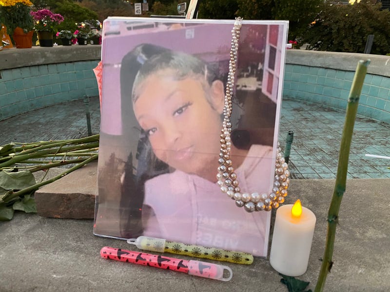 A memorial remembers the victims of the 2019 Halloween shooting in Orinda. 