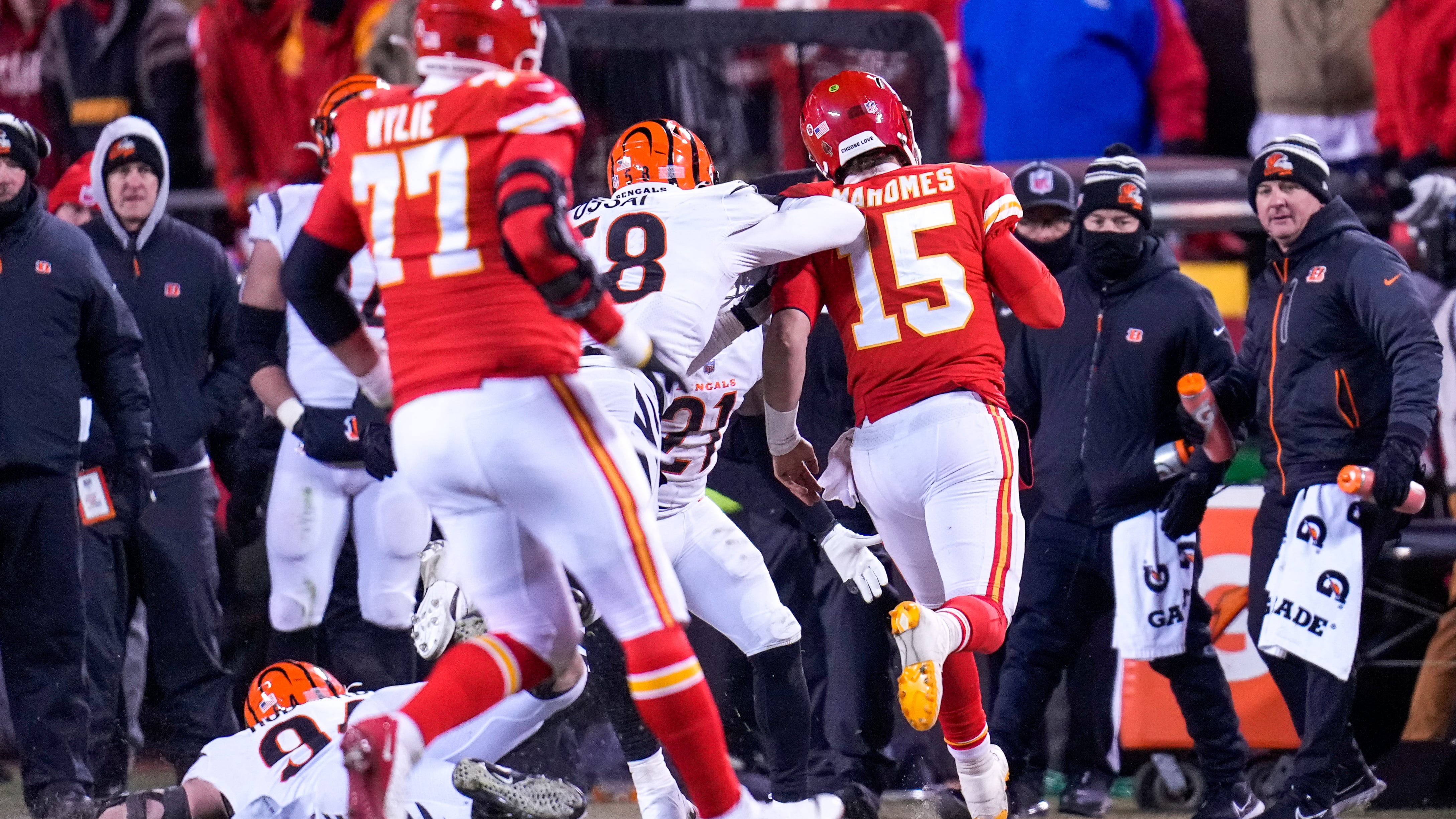 CBS' obsession with showing Joseph Ossai crying on the sidelines was in poor taste