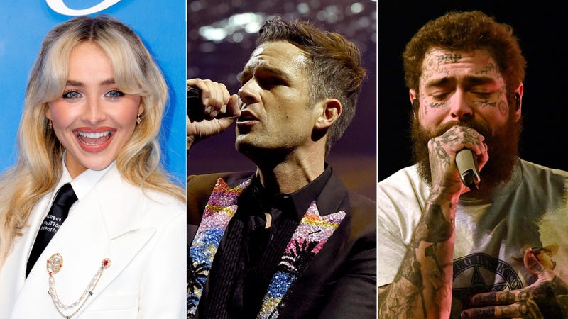 Sabrina Carpenter,  Brandon Flowers of The Killers, Post Malone