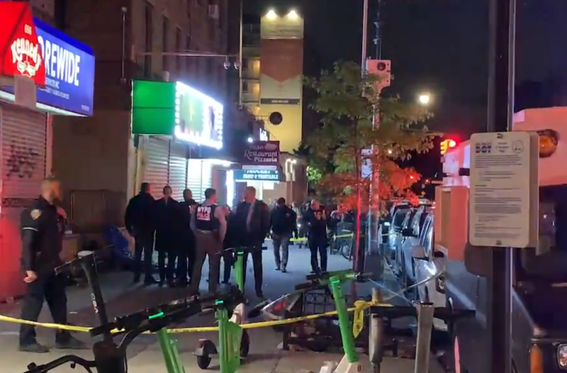 Citizen App footage shows the police response in the Allerton section of the Bronx after a man was found fatally shot in the head late Saturday night.