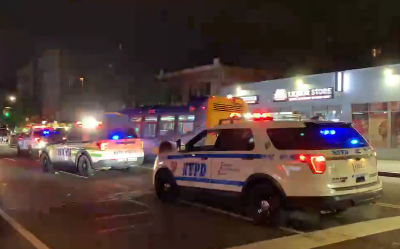 Citizen App footage shows the police response in the Allerton section of the Bronx after a man was found fatally shot in the head late Saturday night.