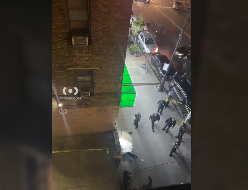 Citizen App footage shows the police response in the Allerton section of the Bronx after a man was found fatally shot in the head late Saturday night.