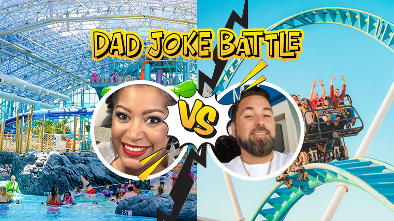 OWA Parks & Resorts background with Tpot VS Speedy on top