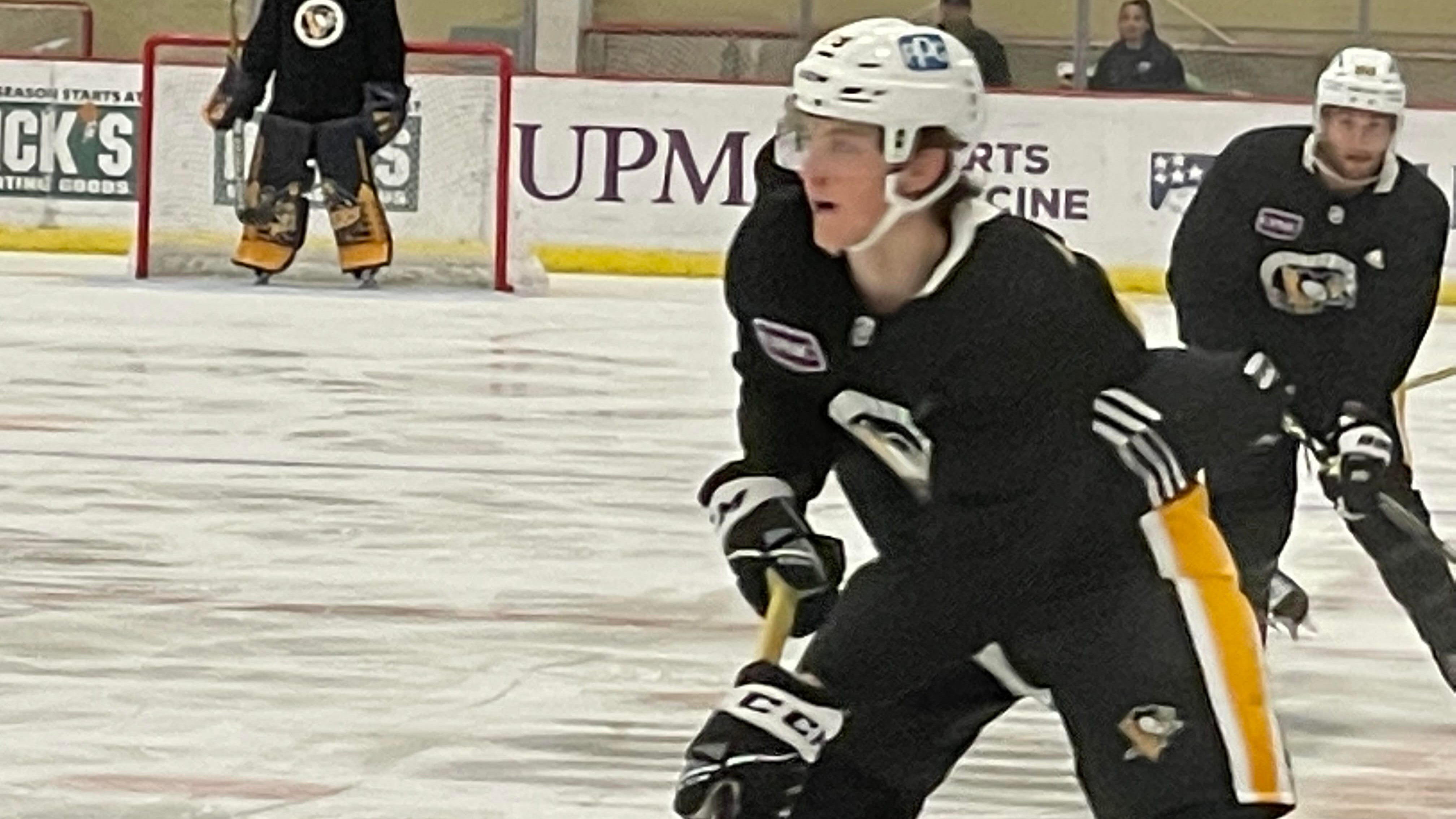 Pens impressed with 1st round pick as he works to put on weight