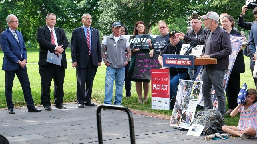 Fallen soldier's family urges passage of toxic exposure bill named in his honor