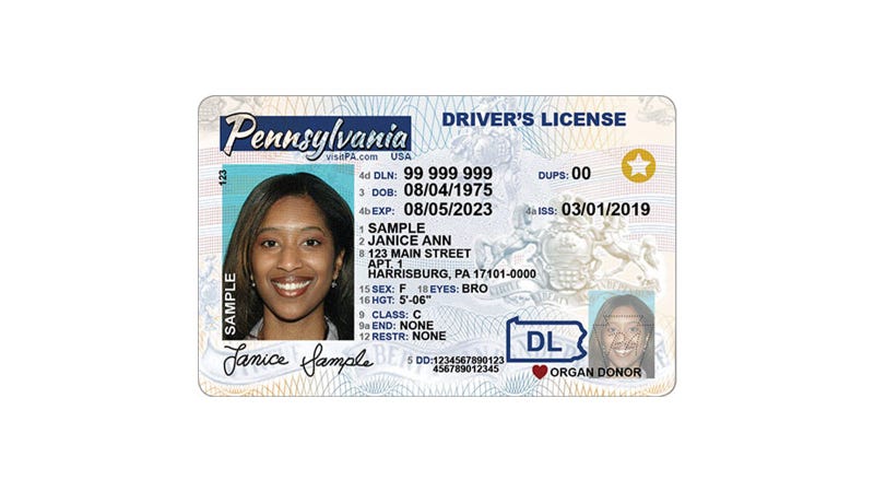 Pennsylvania Real ID Driver's License