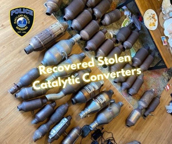 Recovered catalytic converters
