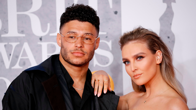 Alex Oxlade-Chamberlain and Perrie Edwards