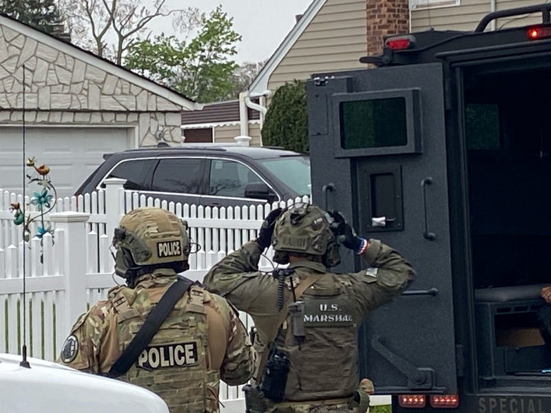 U.S. Marshals during operation, Long Island Wave. 