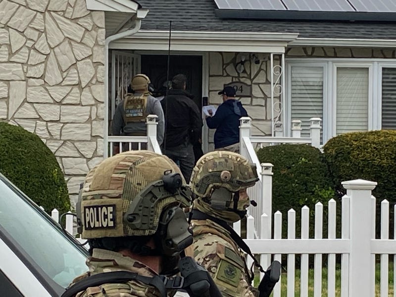 U.S. Marshals during operation, Long Island Wave. 