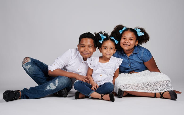 Luisa Batista's three children