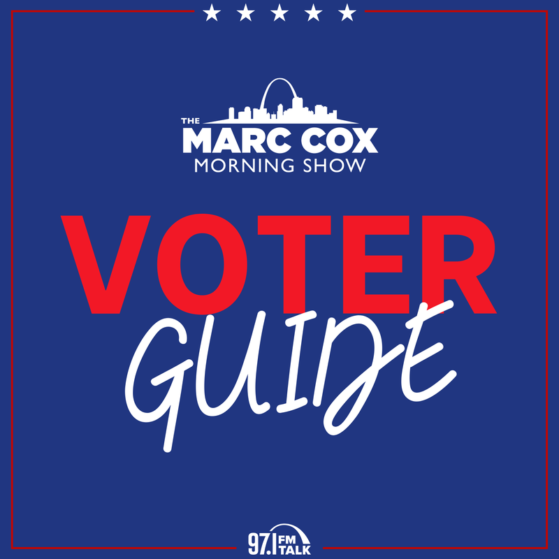 The Marc Cox Morning Show Voter Guide graphic