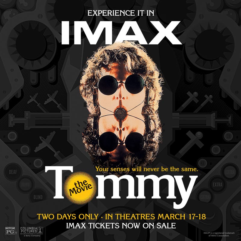 Your Chance to Win Tickets to Tommy in IMAX from Terry Boyd!