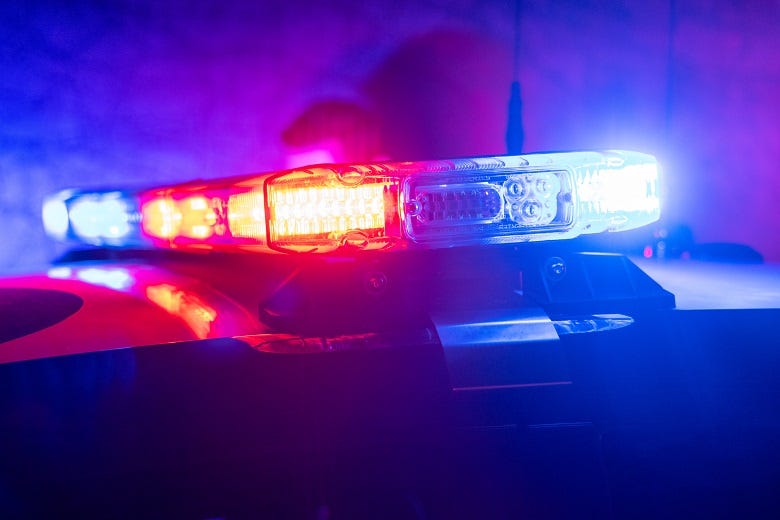 police car lights 