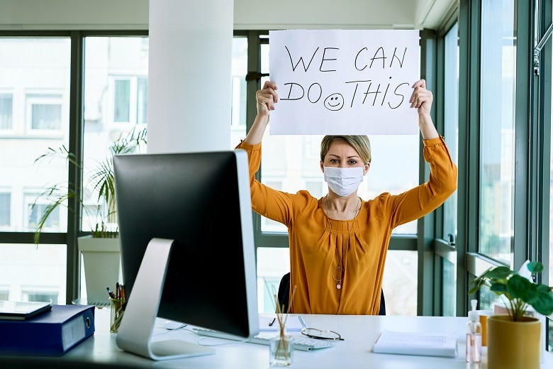 "We can do this" sign