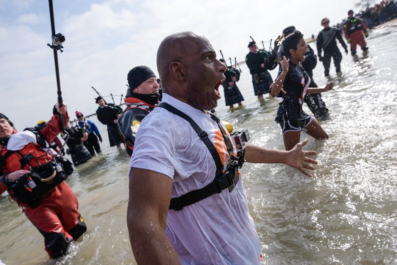 Al Roker at the Chicago Polar Plunge