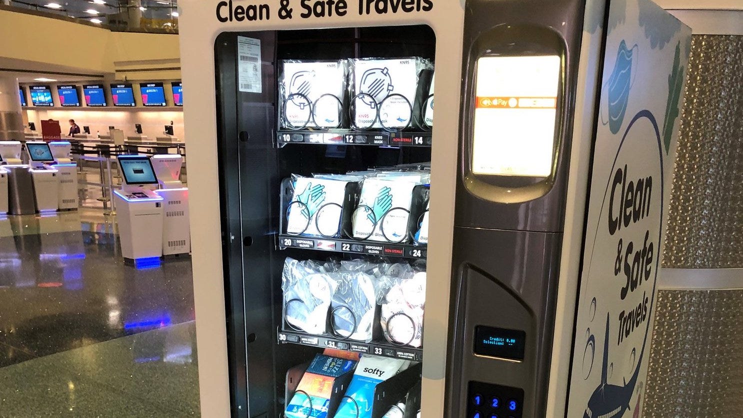 Vending Machines for PPE Installed at Airport