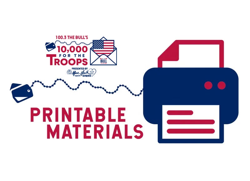 10,000 For The Troops