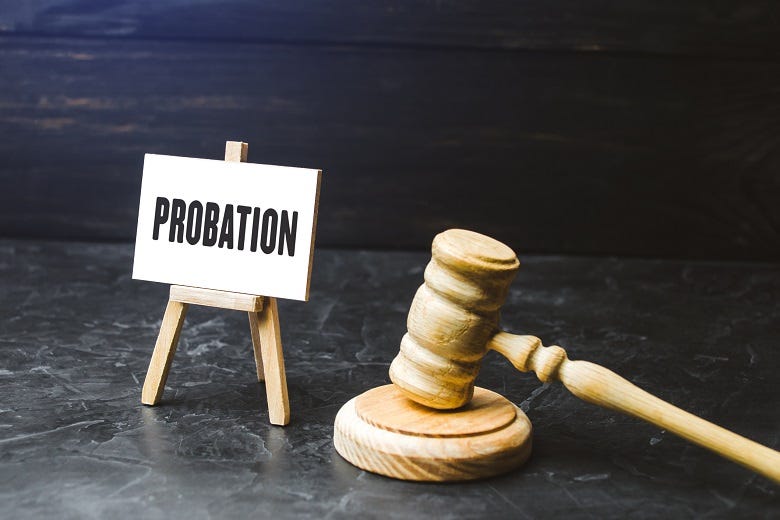 probation sign & gavel