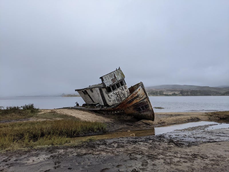 The S.S. Point Reyes, pictured on a rainy day in October 2021.