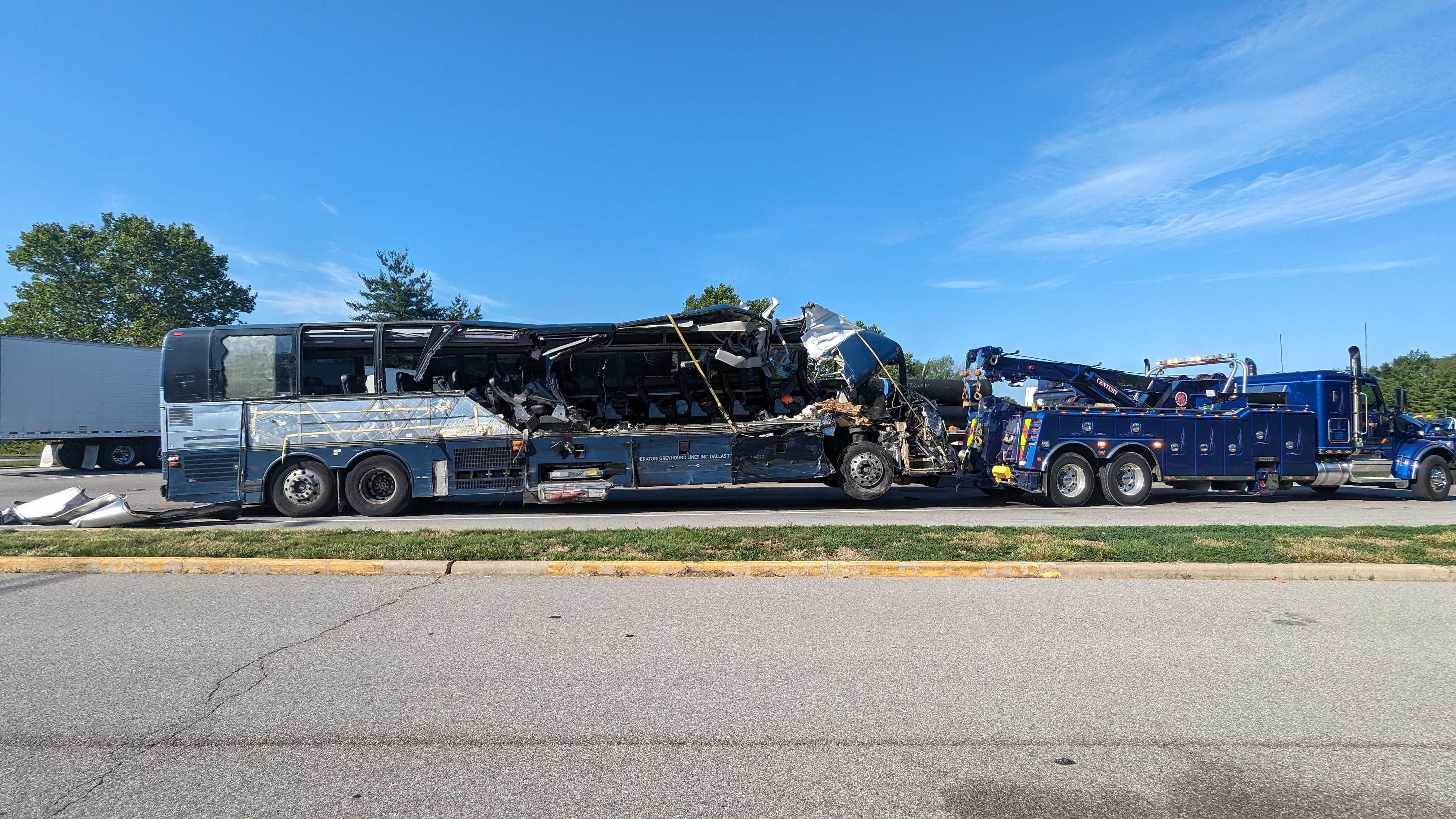 Truck driver turned rescuer in deadly Greyhound bus accident