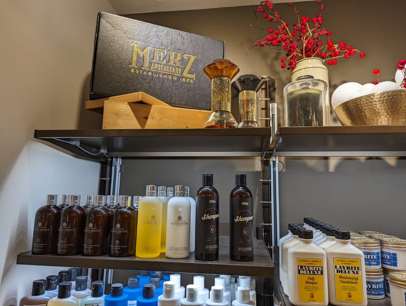 products on shelf