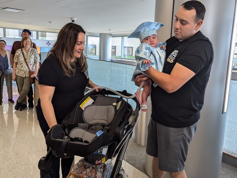 Zarate family leaving hospital
