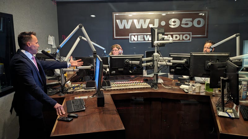 Genesee County Sheriff Chris Swanson in the WWJ studio