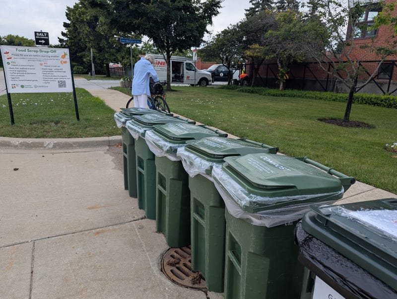 One of Glenview's food scraps drop-off sites