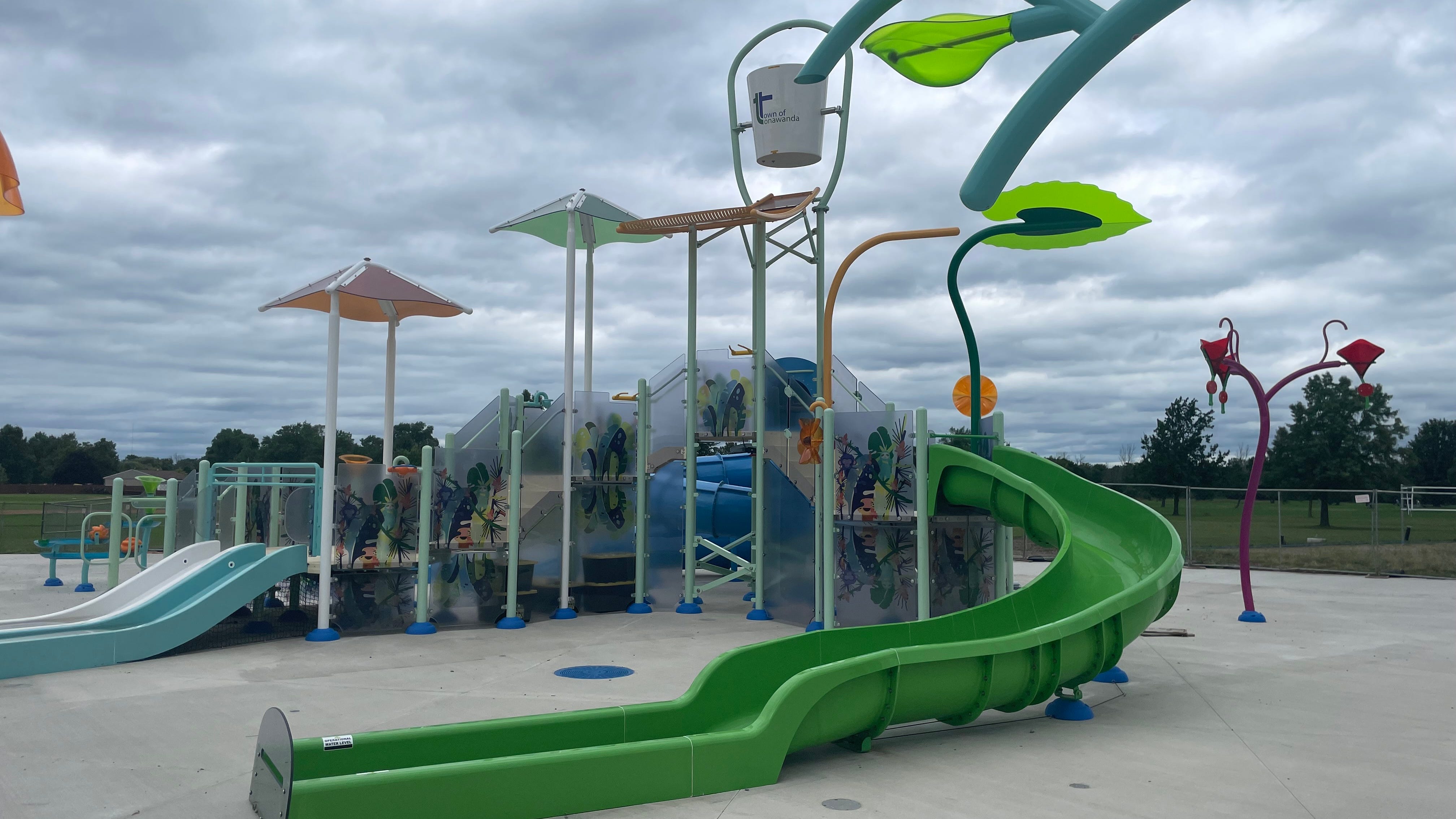 Tonawanda spray park almost ready to open