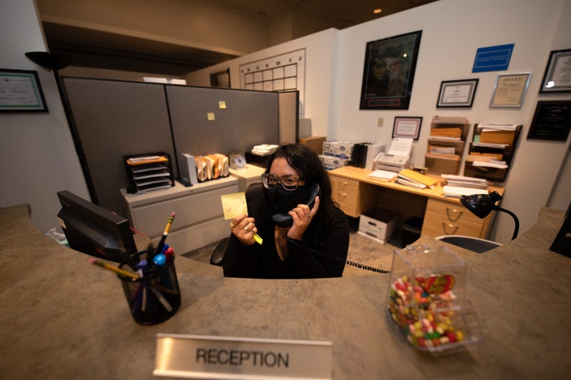 Pam's Reception Desk at The Office Experience
