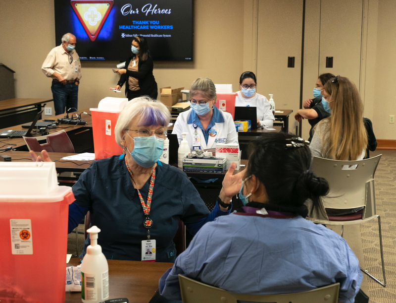 a nurse in Monterey County who is following in her mother's footsteps, helping to save lives during another pandemic...